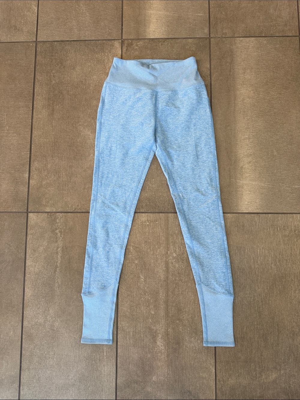 ALO Yoga Sky Blue Seamless High-Waist Leggings